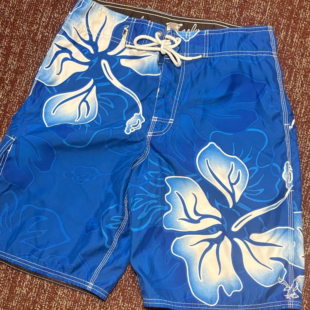 American Eagle Outfitters‎ Blue Floral Board Shorts